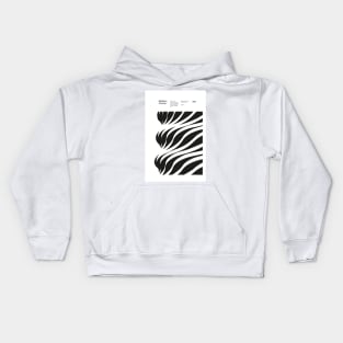 Modern Curves 04, Modern Architecture Design, minimalist Design, Modern Art, Typographic, Helvetica Kids Hoodie